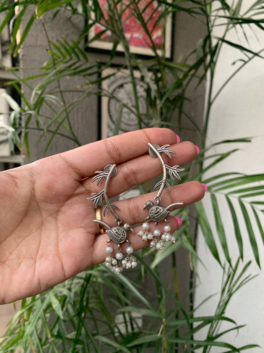 Bird Leaf Earrings