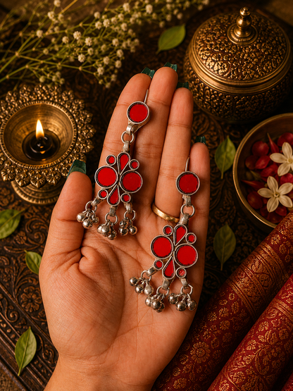 Noor Afghani Glass Earrings
