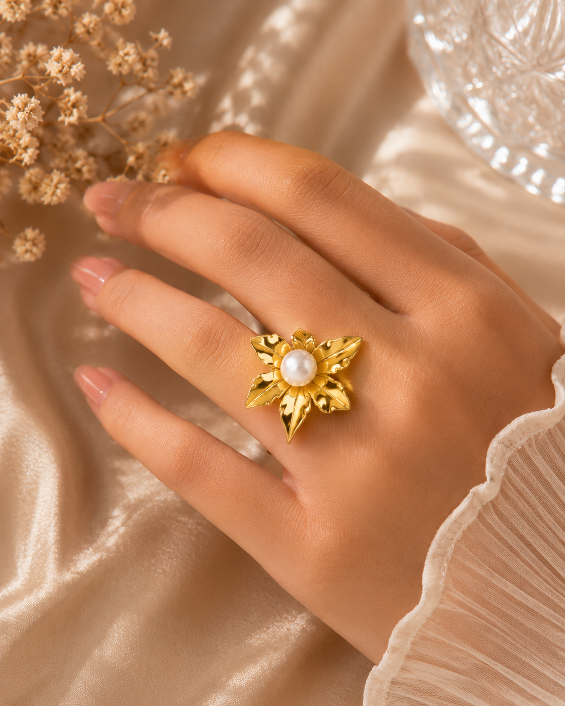Pearl Bloom Statement Ring