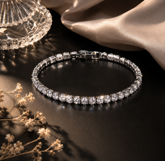 Ice Crystal Tennis Bracelet