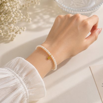 Luna Pearl Charm Bracelet