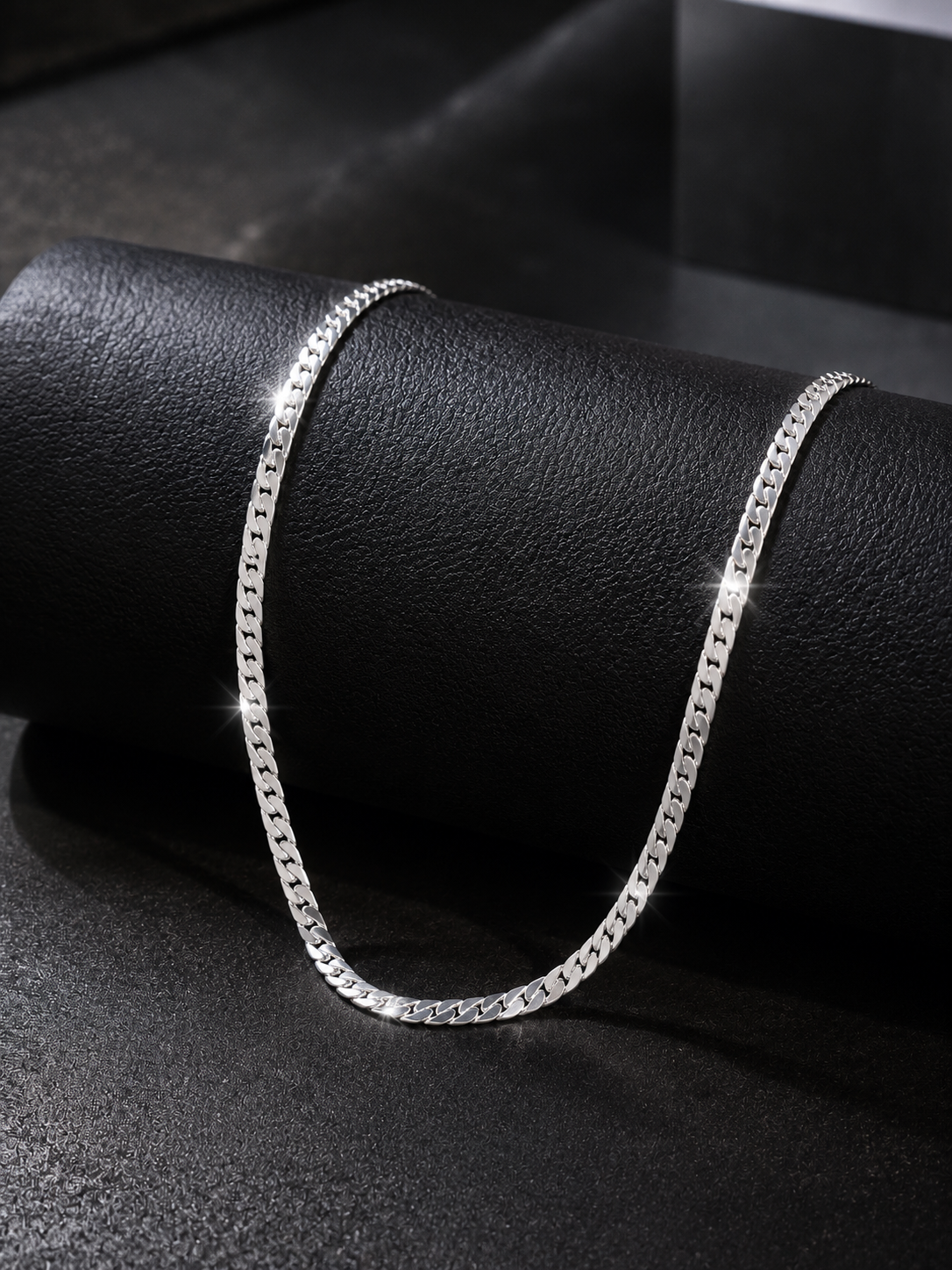 Anti Tarnish Silver Cuban Chain