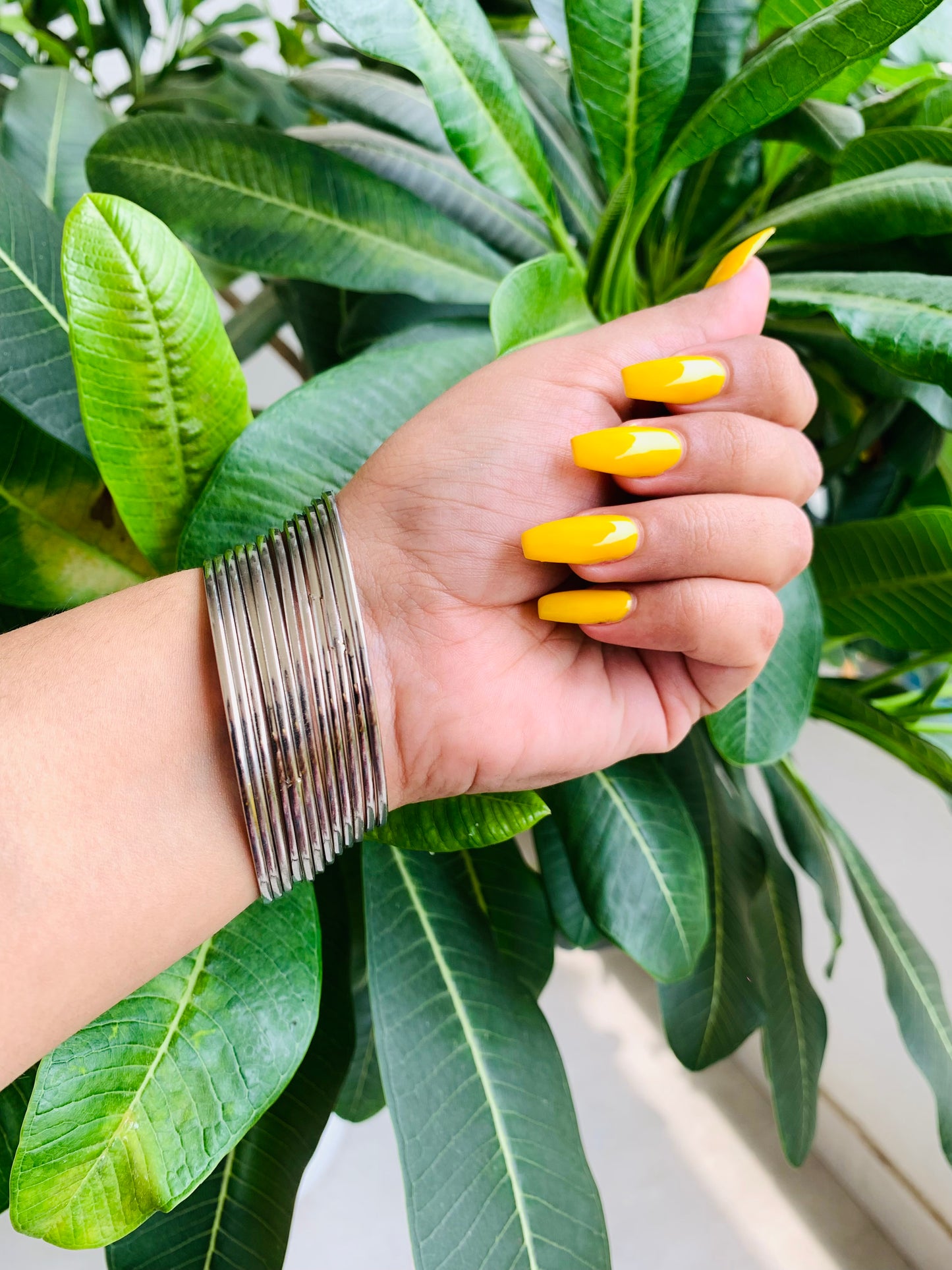 Silver Metal Bangles