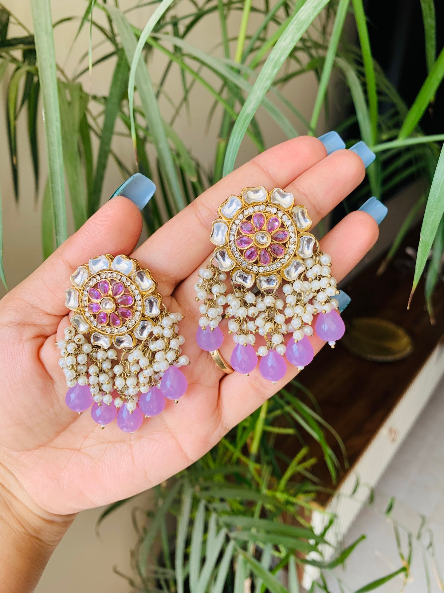 Traditional Five Pearl Drop Earrings