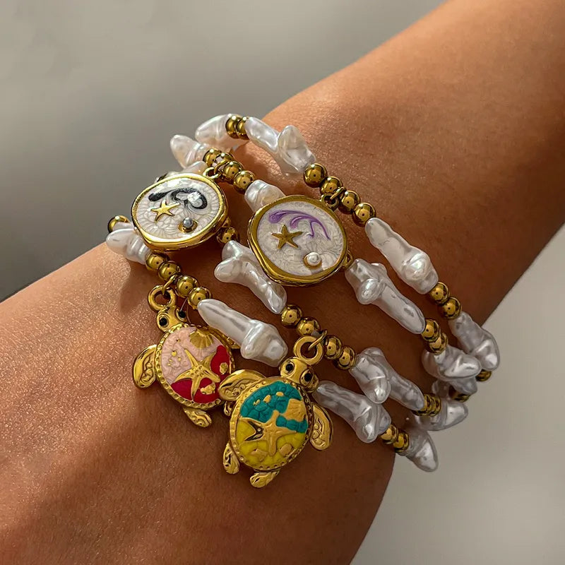Anti Tarnish Turtle Bracelet