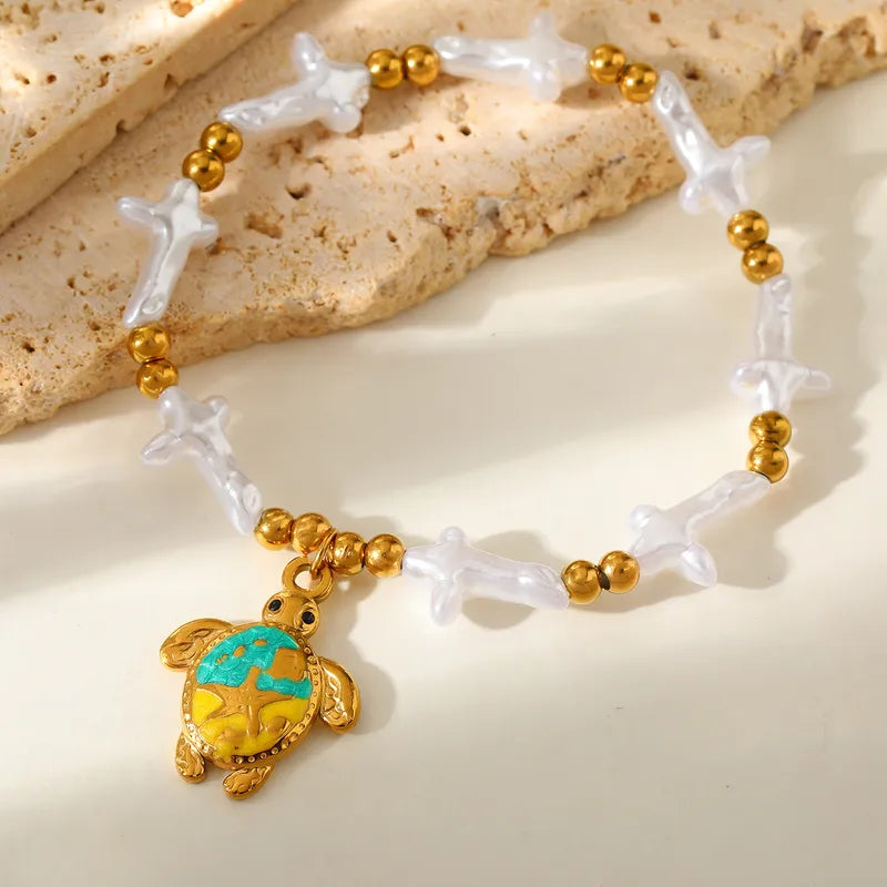 Anti Tarnish Turtle Bracelet