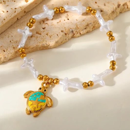 Anti Tarnish Turtle Bracelet