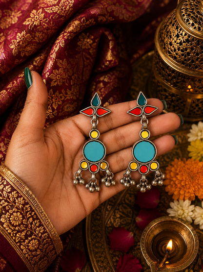 Naaz Afghani Glass Earrings