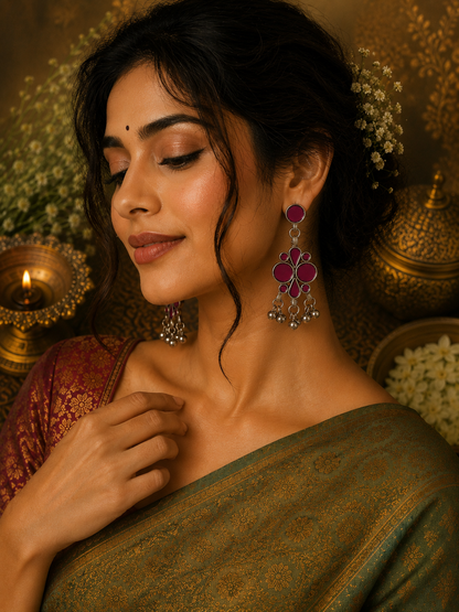 Noor Afghani Glass Earrings