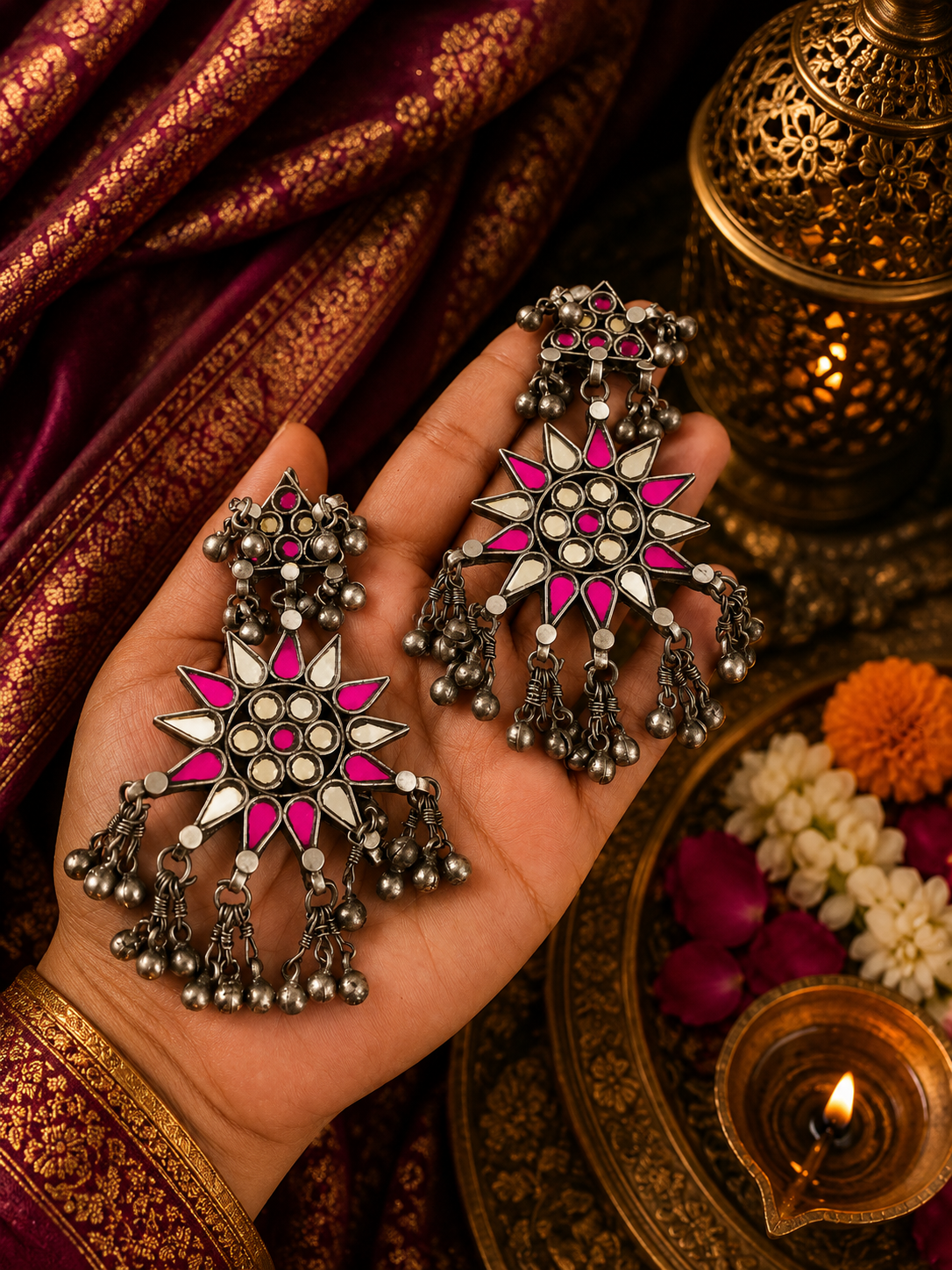 Jannat Afghani Glass Earrings