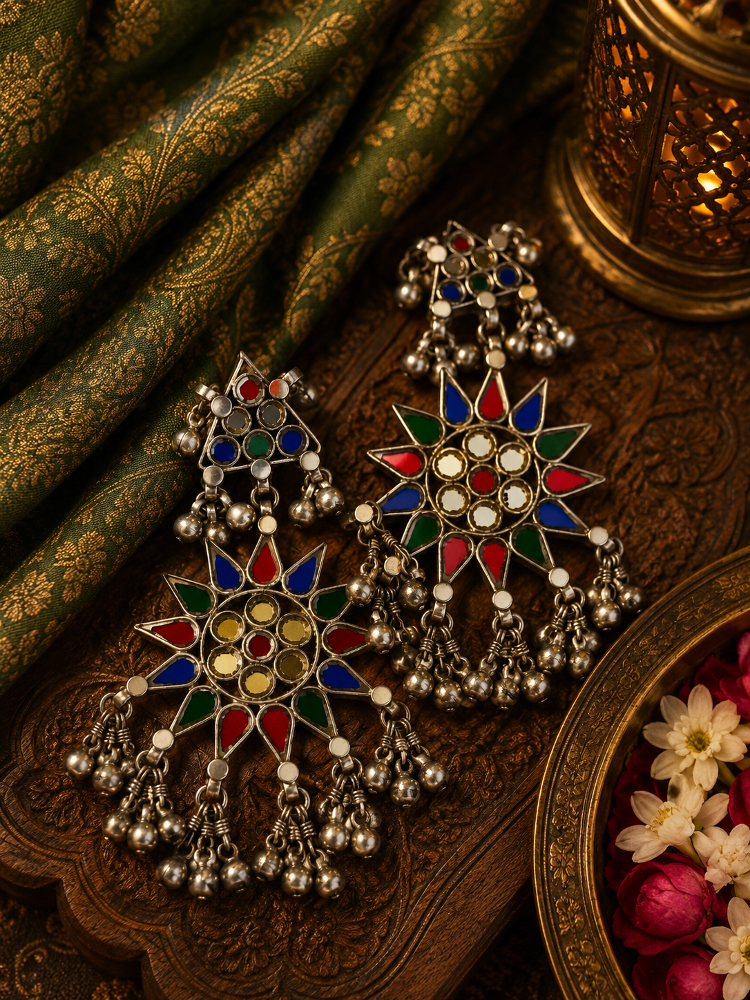 Jannat Afghani Glass Earrings
