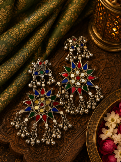 Jannat Afghani Glass Earrings