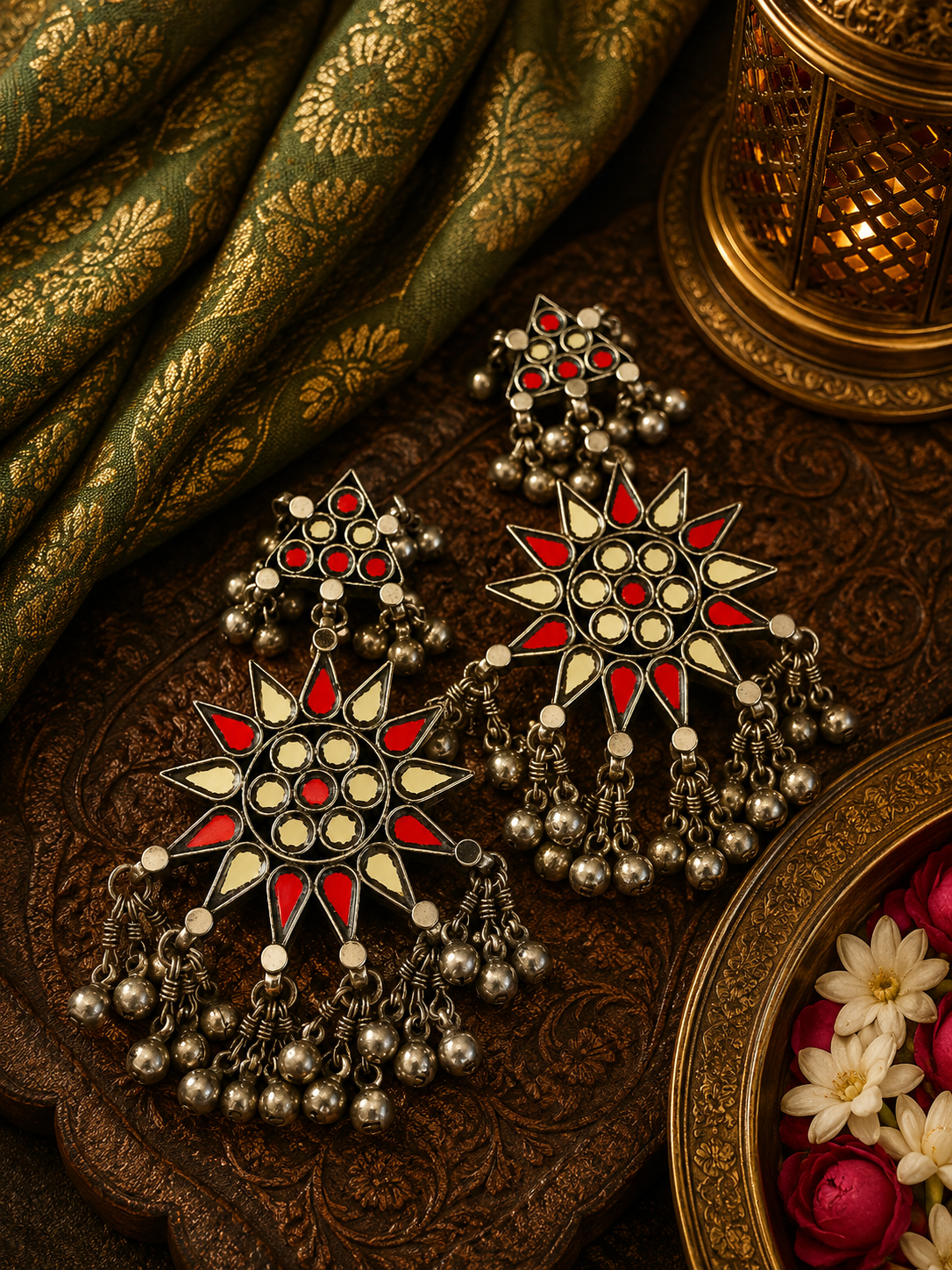 Jannat Afghani Glass Earrings