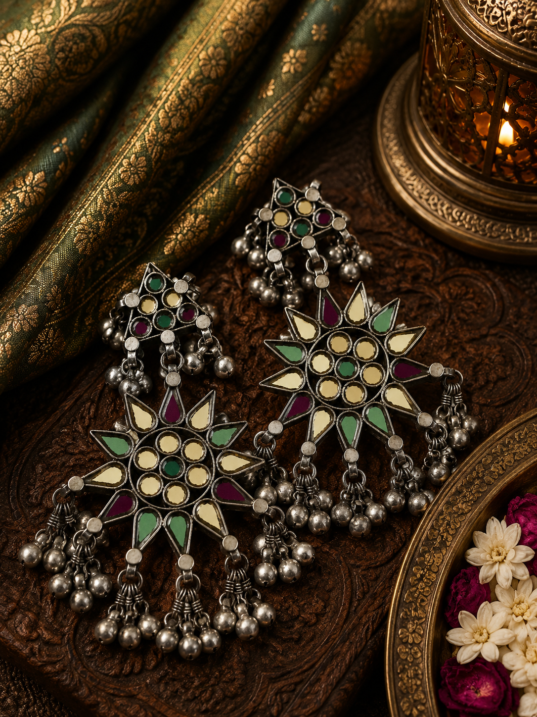 Jannat Afghani Glass Earrings
