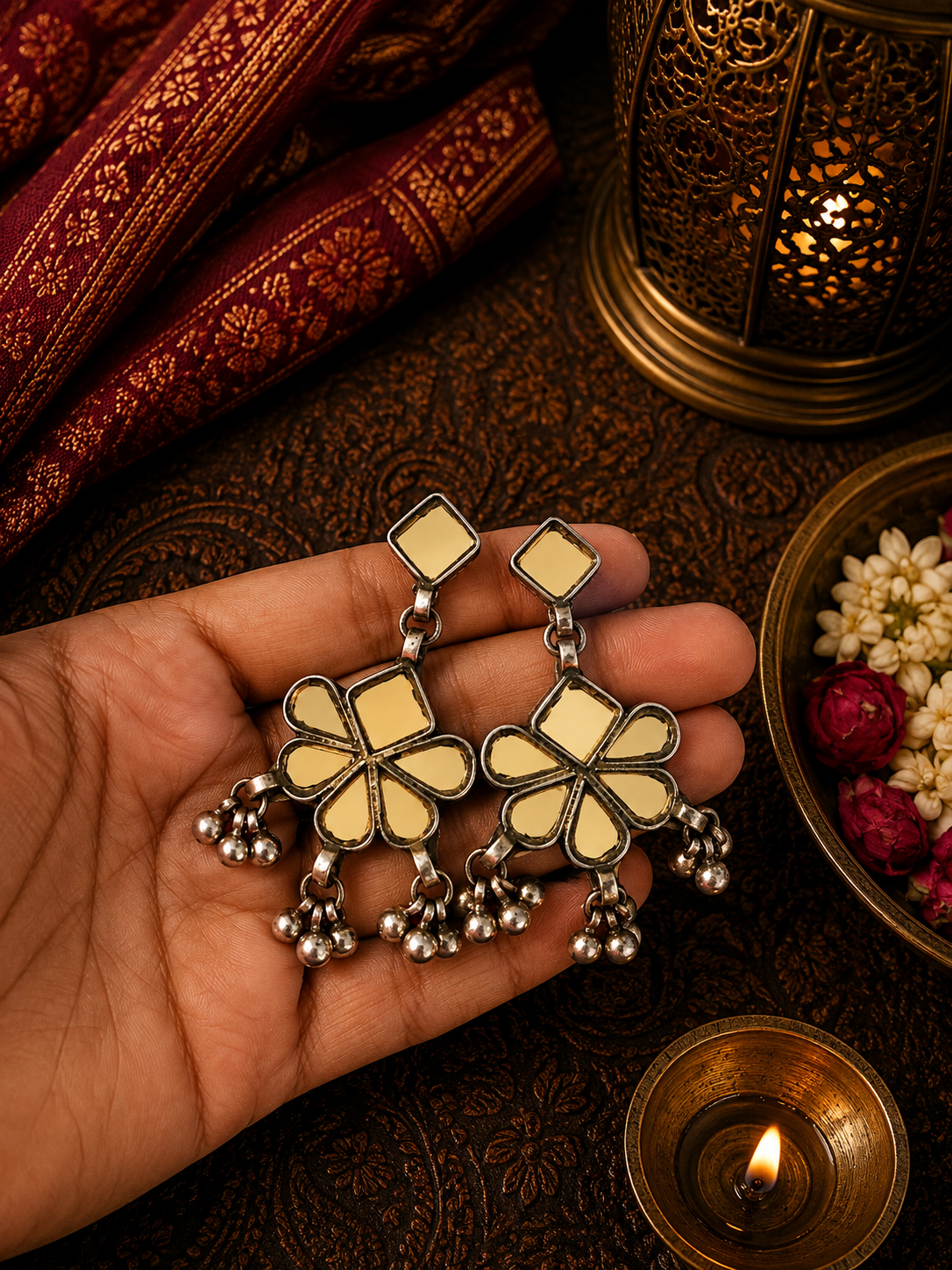Sonam Afghani Glass Earrings