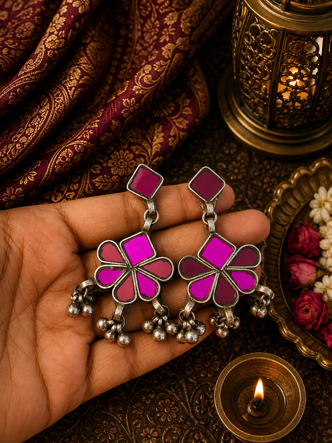 Sonam Afghani Glass Earrings