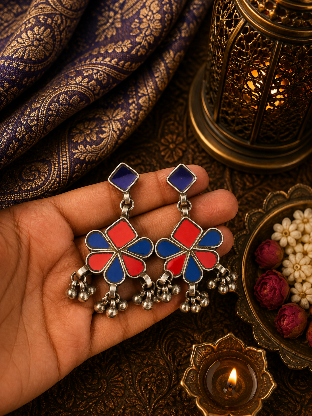 Sonam Afghani Glass Earrings