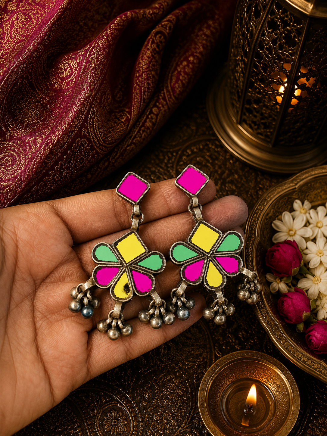 Sonam Afghani Glass Earrings