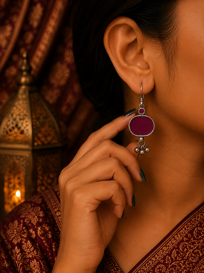 Zoya Afghani Glass Earrings