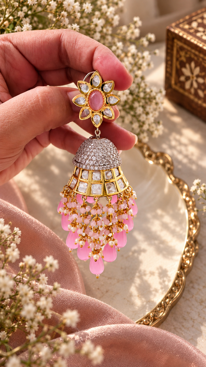 Designer Jumbo Jhumka Earrings