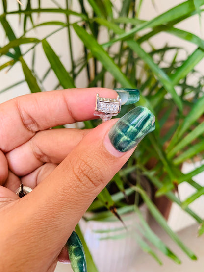 Micro AD Square Studs
