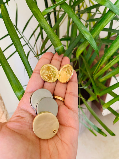 Coin Shaped Western Earrings