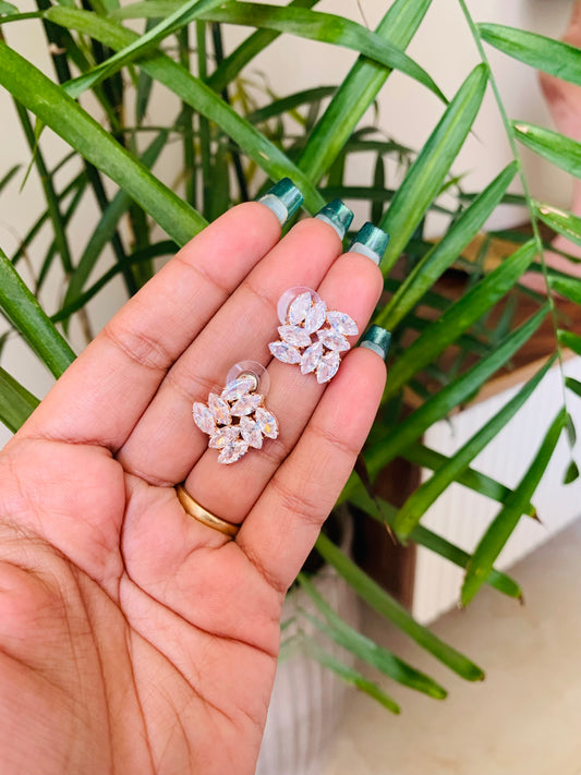 Rose Gold Big AD Studs