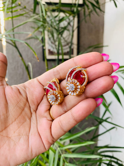 Golden Unique Shape Stud