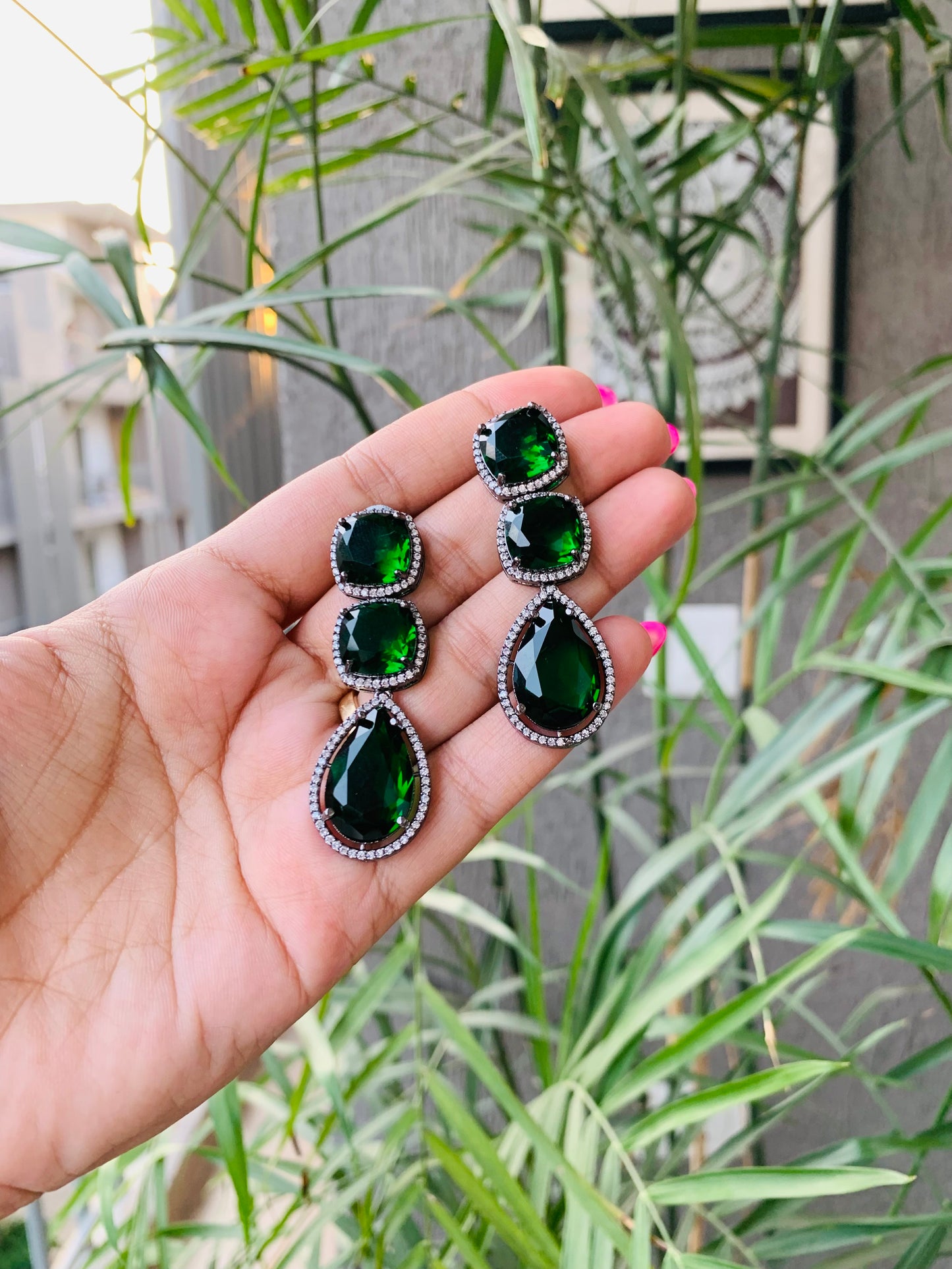 3 Stones Danglers