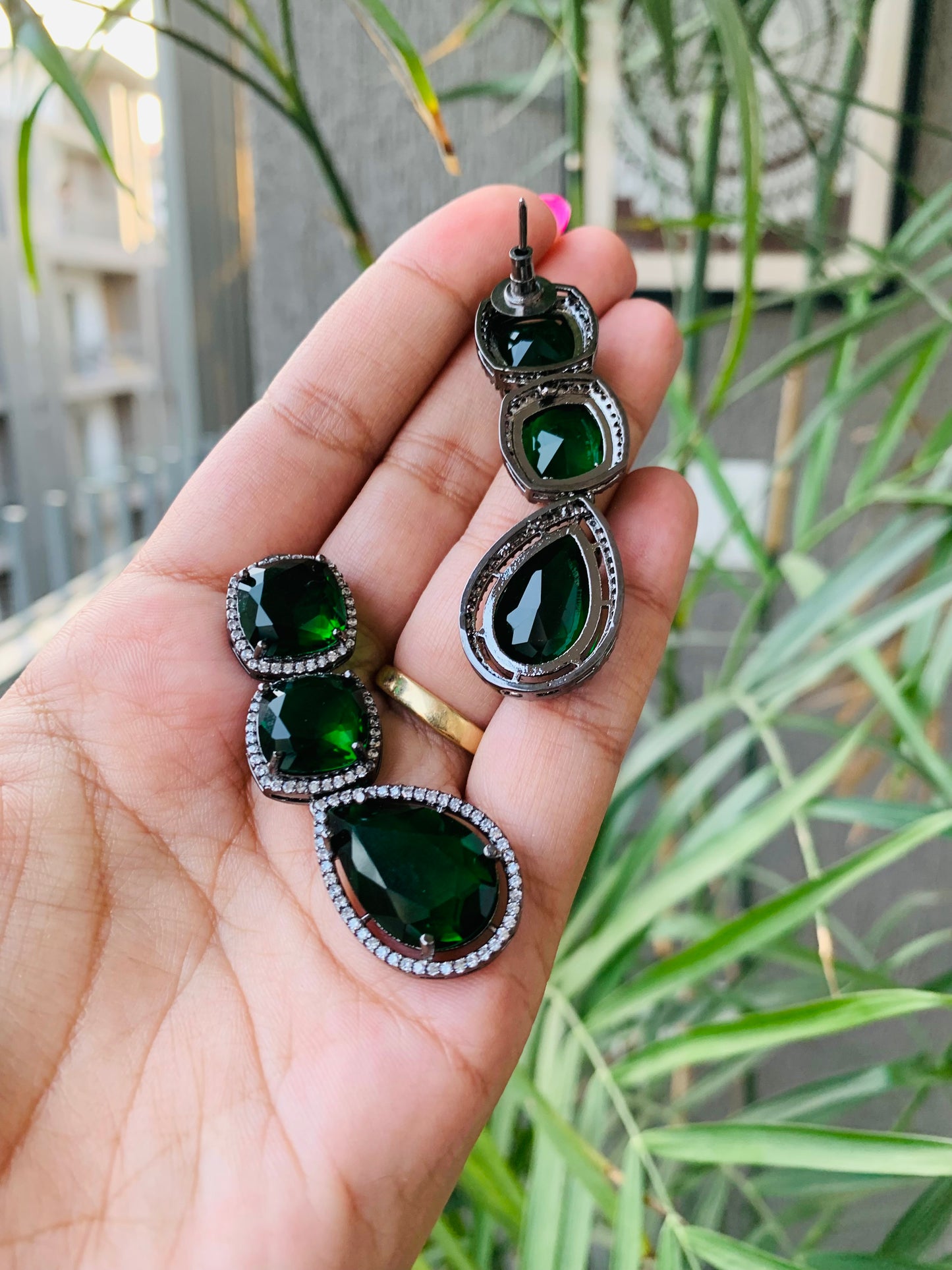 3 Stones Danglers