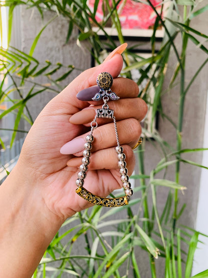 Dual Tone Earrings