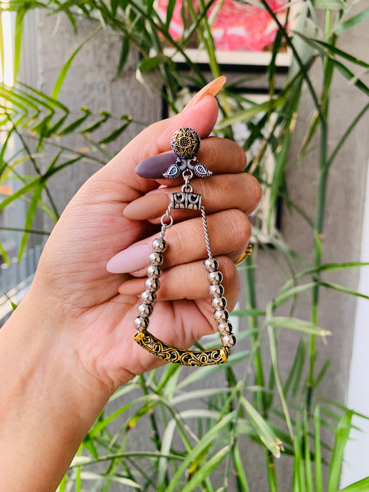 Dual Tone Earrings