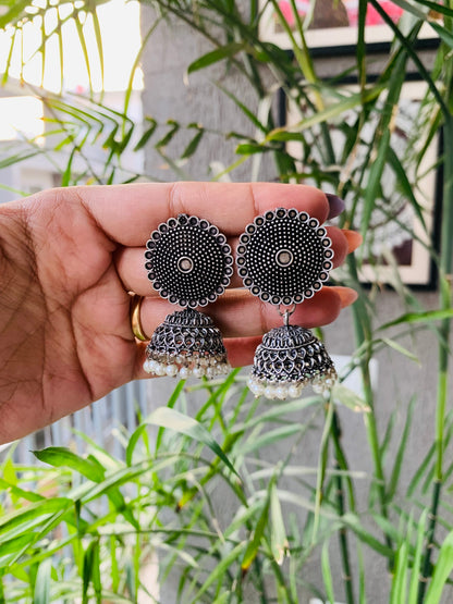 Round Stud Beads Jhumka