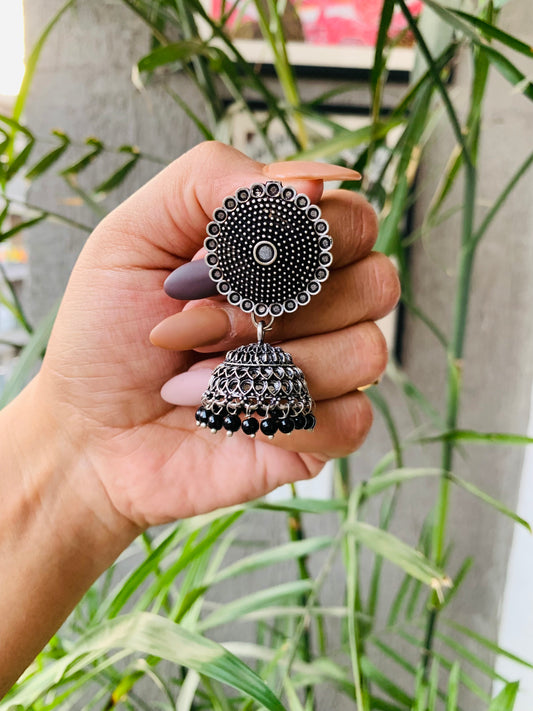 Round Stud Beads Jhumka