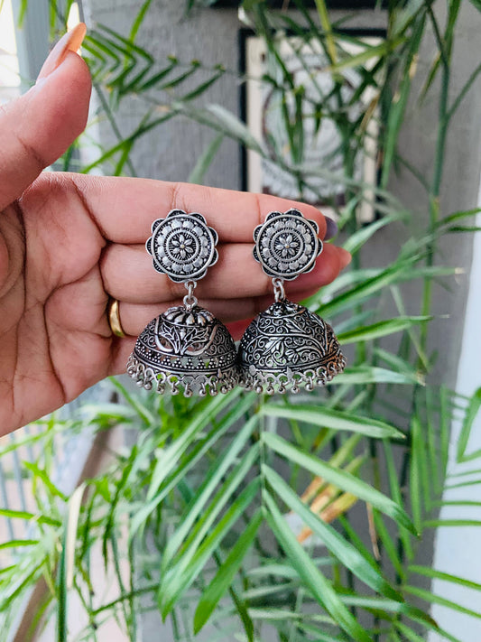 Flower Shaped Stud Jhumka