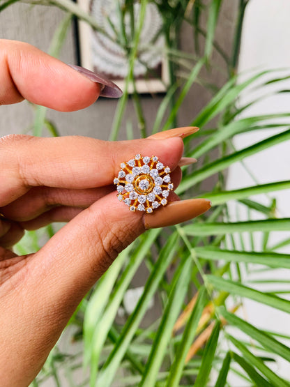 AD Golden Flower Studs