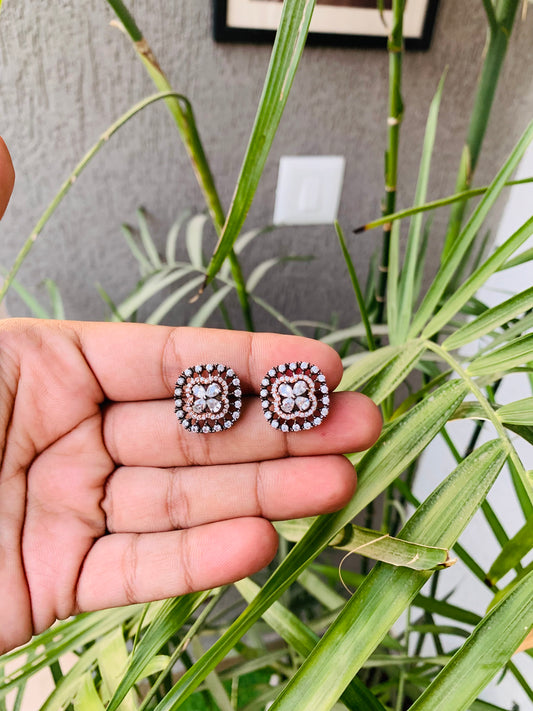 AD Small Square Shaped Studs