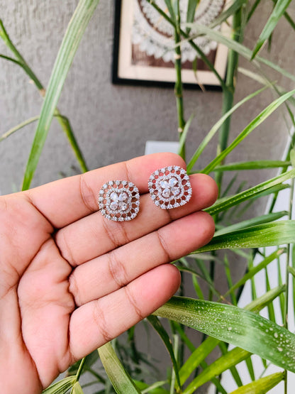 AD Small Square Shaped Studs
