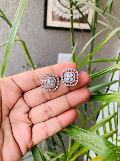 AD Small Square Shaped Studs