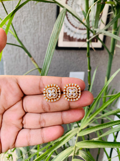 AD Small Square Shaped Studs