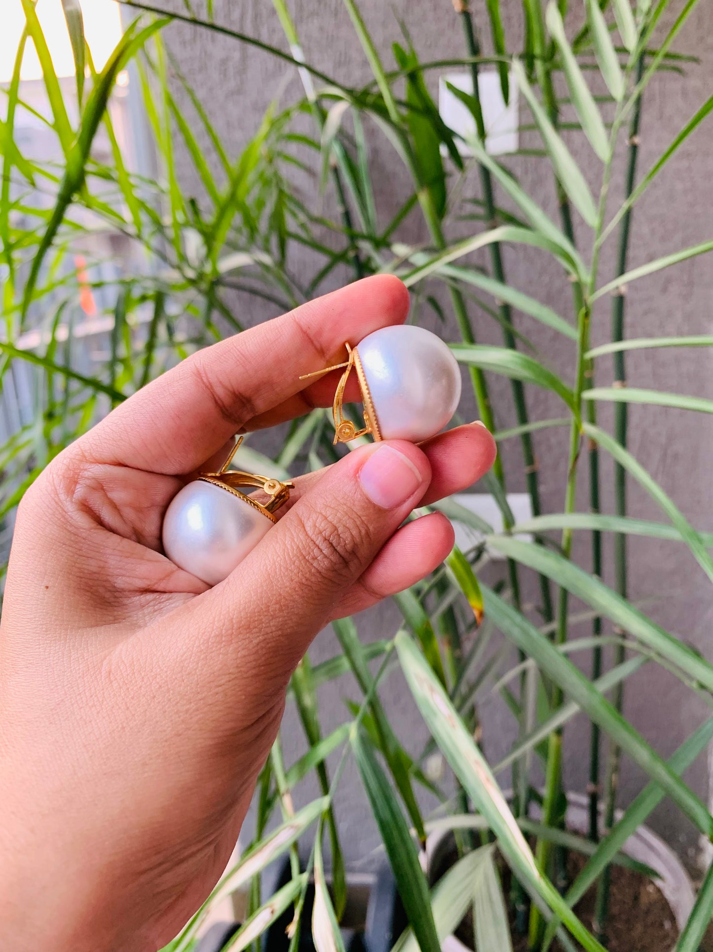 Big Size Pearl Studs