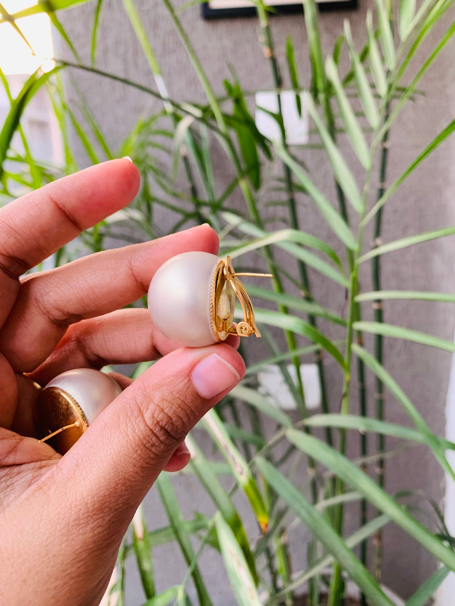 Big Size Pearl Studs