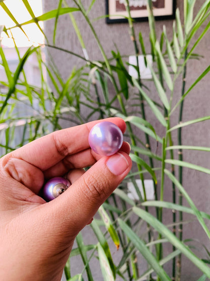 Full Round Pearl Studs