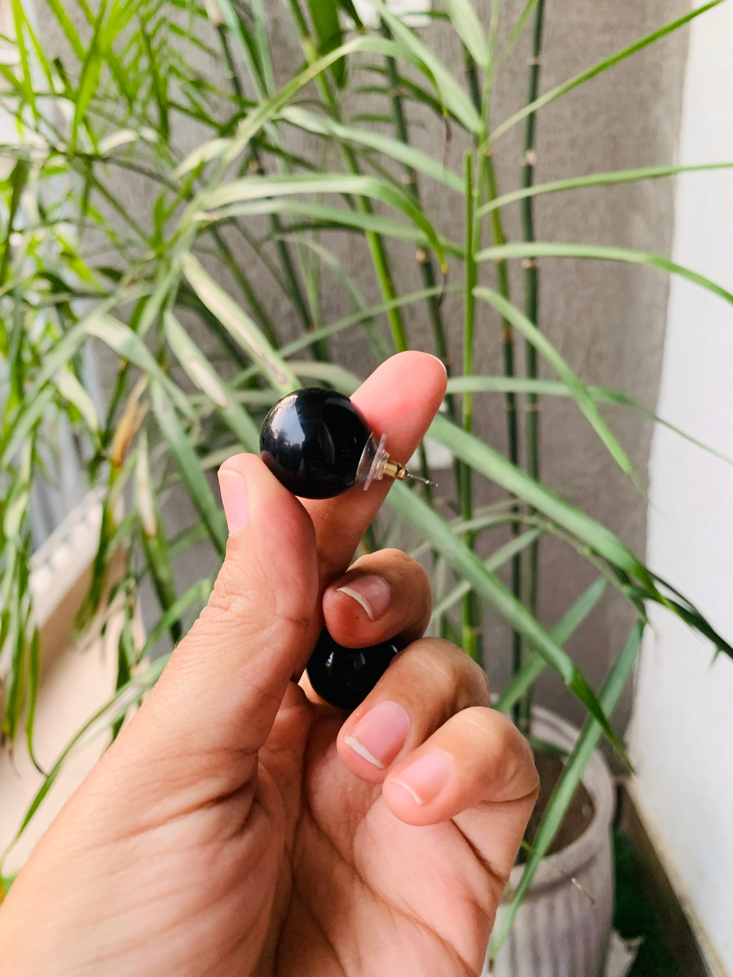 Full Round Pearl Studs