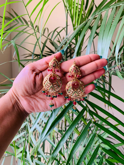Jadau Golden Earrings