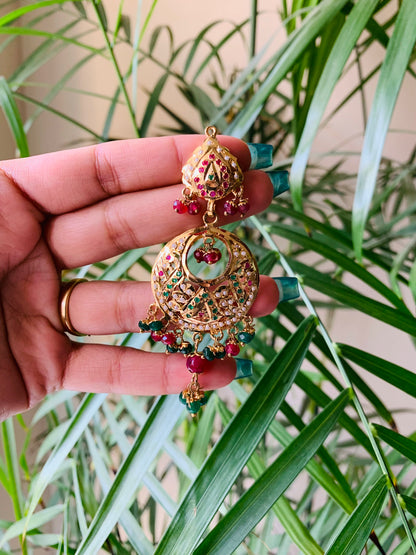 Jadau Golden Earrings