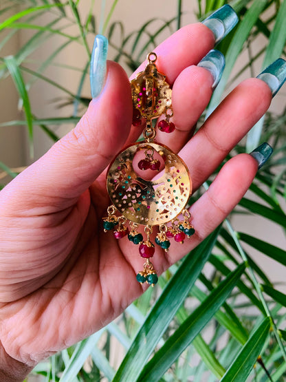 Jadau Golden Earrings