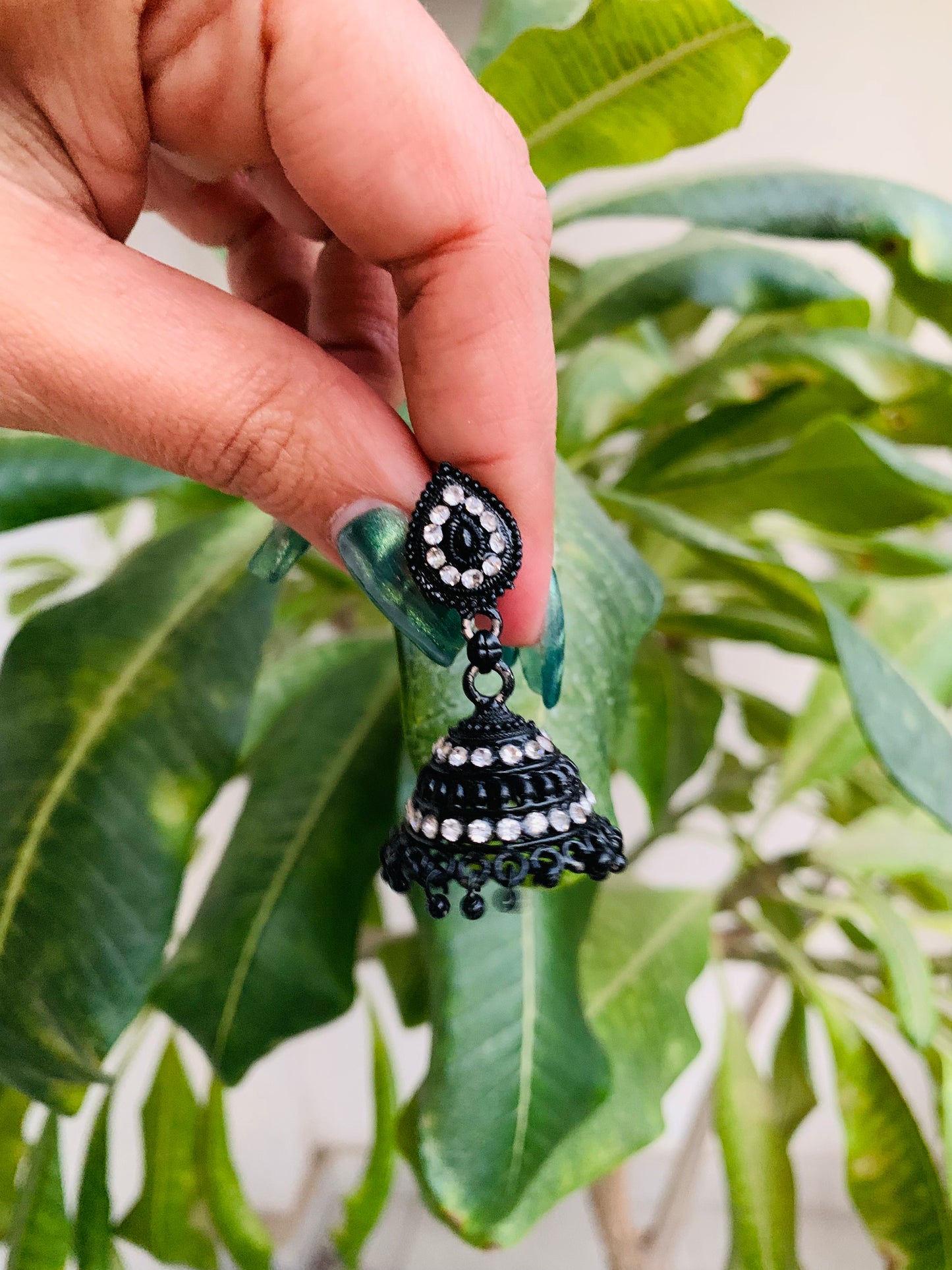 Black Stud Jhumki