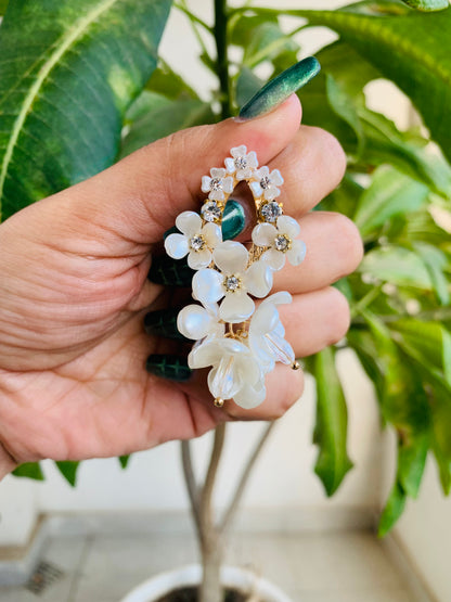 Pearl Flower Earrings
