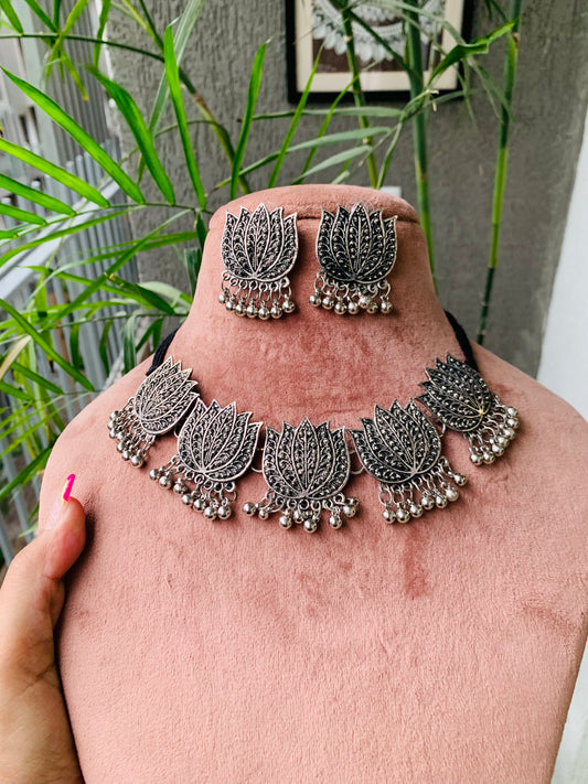 Lotus Choker with Studs
